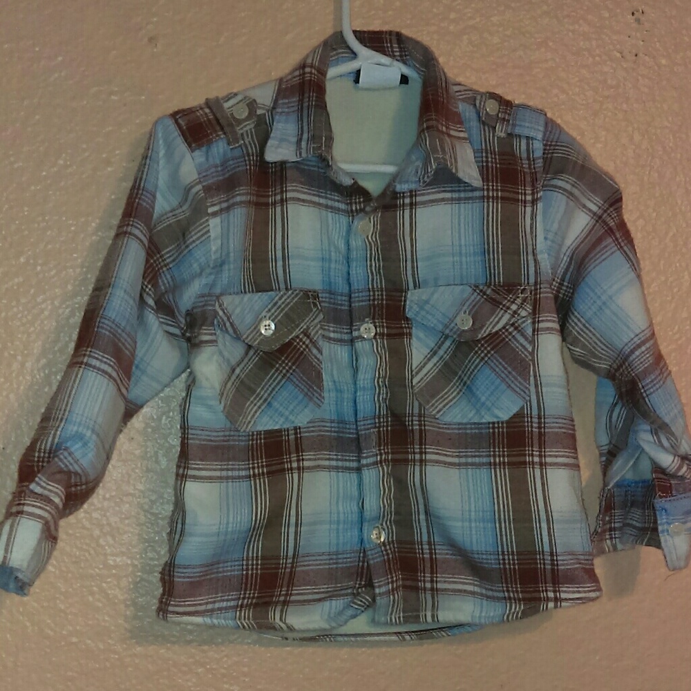 Chams plaid Sherpa lined shirt jacket